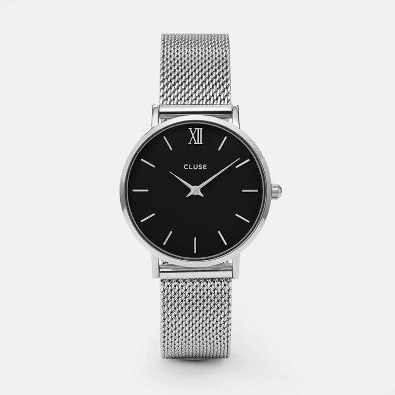 CLUSE Minuit Mesh Silver/Black CW0101203005