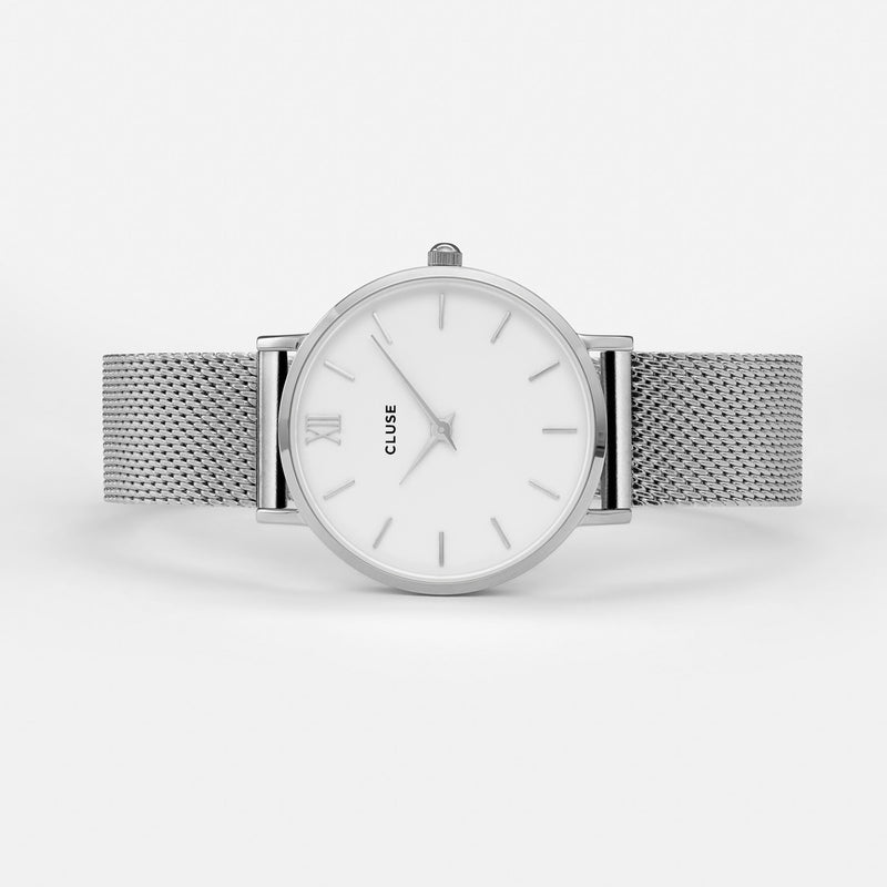 CLUSE Minuit Mesh Silver/White CW0101203002