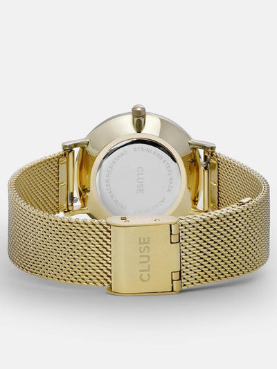 CLUSE Minuit Mesh Gold/White 33mm Dial CW0101203007