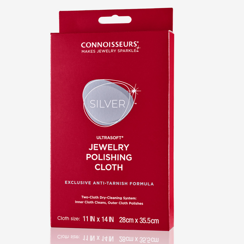 Connoisseurs Silver Jewellery Polishing Cloth It’s High Time to Make your Silver Jewellery Shine