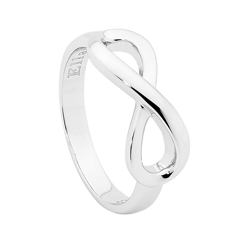 Ellani Sterling Silver Infinity Ring R438