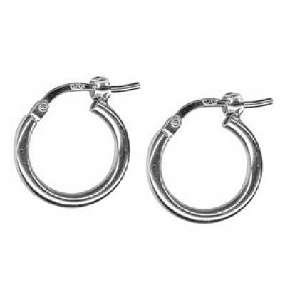 Extra small silver hoops 10mm