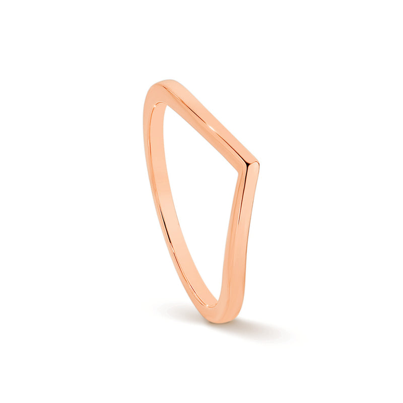 Ladies 9K Rose Gold Wishbone Dress Ring 229.00