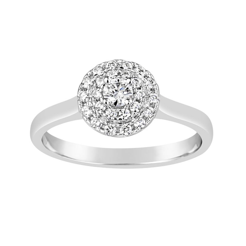 Ladies Diamond Ring with Double Halo E1515.9W