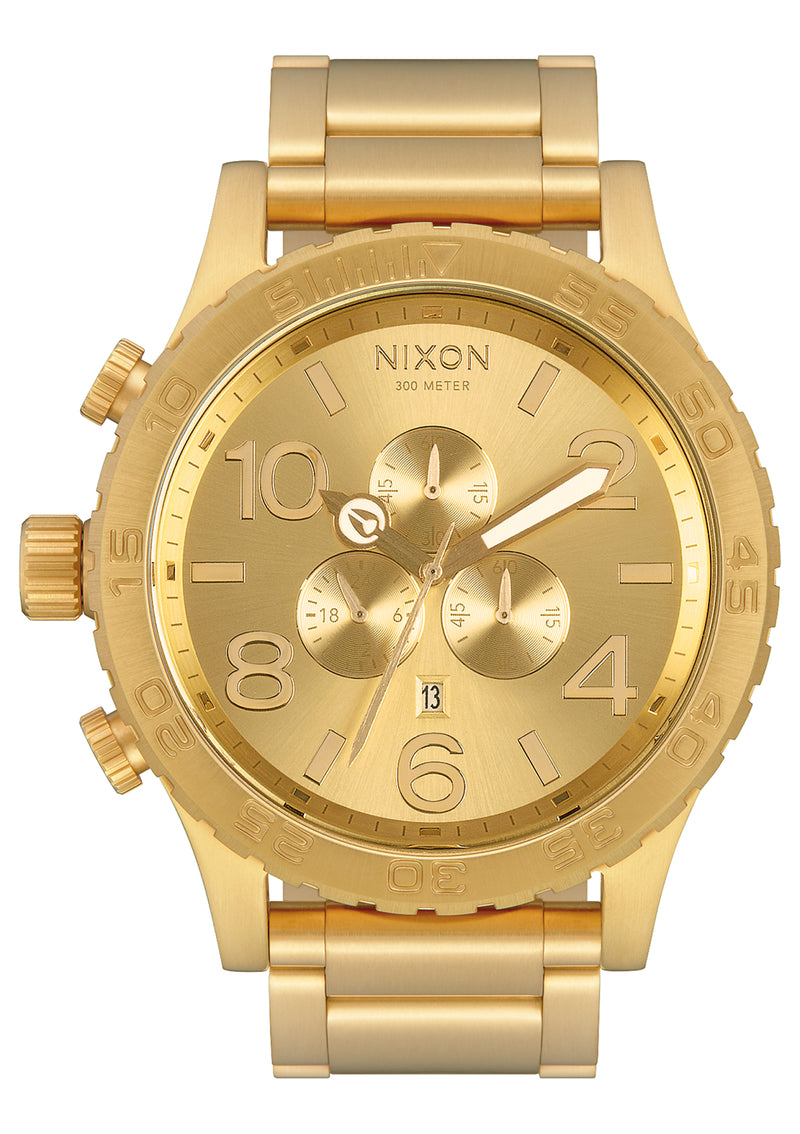 NIXON 51-30 Chrono All Gold / Gold Face Gents Watch A083-502-00