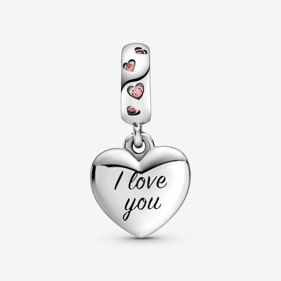 PANDORA Mum Script Heart Dangle Charm 798887C01