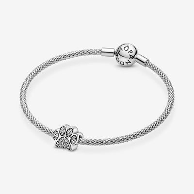 PANDORA Sparkling Paw Print Charm 791714CZ