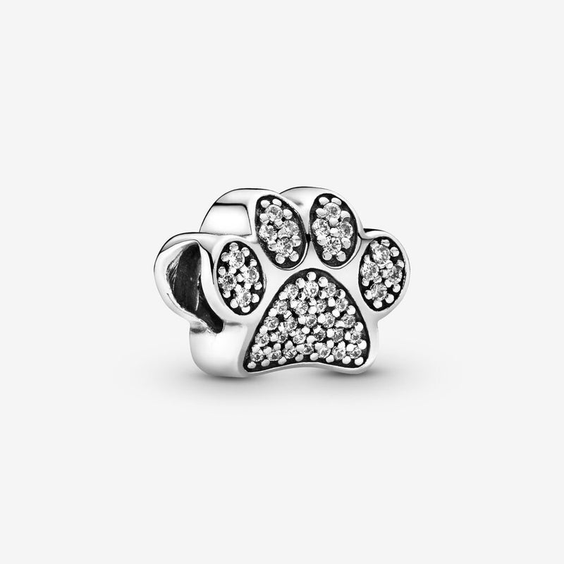 PANDORA Sparkling Paw Print Charm 791714CZ