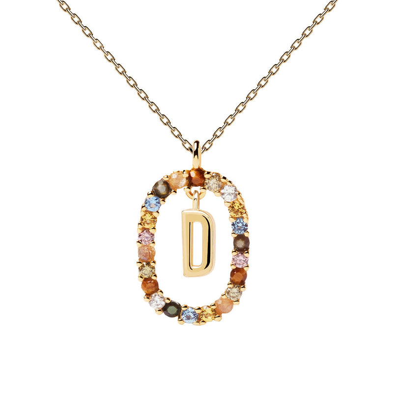 PDPAOLA Letter D Necklace CO01-263-U