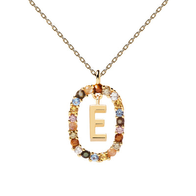 PDPAOLA Letter E Necklace CO01-264-U