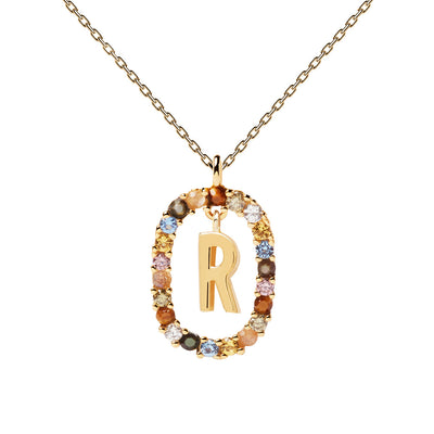 PDPAOLA Letter R Necklace CO01-277-U