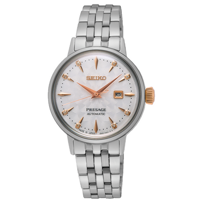 Seiko Ladies Presage Diamond Set Automatic Watch SRE009J