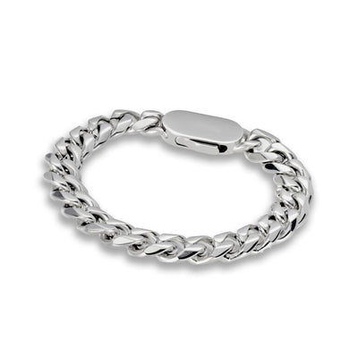 Stainless Steel 10mm Cuban Link Bracelet SSB272-S